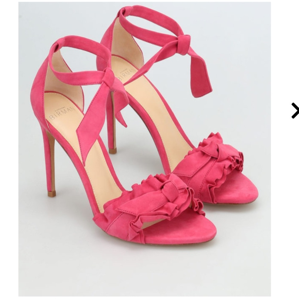 ALEXANDRE BIRMAN Lupita suede sandals Leather Heels Bow Tie